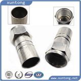 RF Straight Crimp Connector 75ohm Rg59 RG6 Male Connector