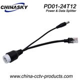 Waterproof Type Poe Power and Data Splitter for IP Camera (PD01-24T12)
