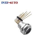Lemos ECG Multipole Panel Mount Connector Socket with Elbow Contacts