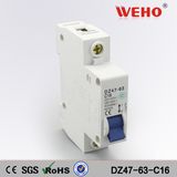 Dz47 Series 16 AMP 1p MCB Electrical Mini Circuit Breaker