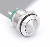 16mm Waterproof Metal Latching Push Button Switch