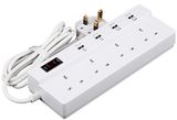 USB Power Socket with 4 UK Plug