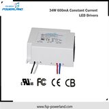 5 Years Warranty 34W 600mA Constant Current Spot Light LED Driver