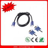 VGA15 Male Monitor Cable with 2 Ferrites