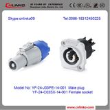 China Leading UL CE Approved Waterproof 3 Pin Powercon/Connectors
