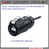 Ethernet Connector Waterproof / Plastic RJ45 Connector 8p8c