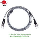 Indoor Armoured 2 Cores ST/PC - ST/PC Armored Fiber Optic Patch Cord
