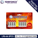 1.5V Digital Alkaline Battery Dry Battery with BSCI (LR6-AA 8PCS)