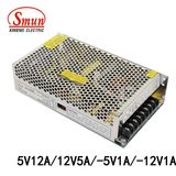 120W 5V12A 12V5a -5V1a -12V1a Quad Output Switching Power Supply