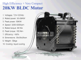 20kw BLDC Motor for Electric Motorcycle, Electric Boat, Electric Go-Carts