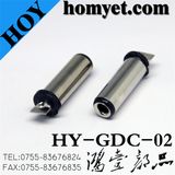 Straight Blade DC Power Jack with Round Metal Casing (GDC-02)