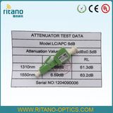 LC/APC Male-Female Fiber Optic Attenuator with 6.0mm Wide Key