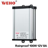 Rainproof IP53 DC 12V 100W LED Power Supply for Outdoors (WFY-100-12)