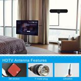 Ultra Thin Indoor TV Antenna with 50miles Receiving Distance Cjh-128b