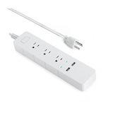 Smart Power Strip with 3 Smart Outlets and 2 USB Smart Ports