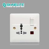 Good Quality Multi Function Wall Socket with Neon OEM