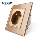 Livolo New Outlet EU Standard Wall Power French Socket, Vl-C7c1fr-13/15