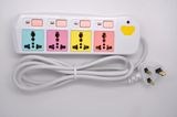 Movable Multi Function Colorful Extension Electrical Multiple Plug Socket