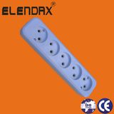 European Style 2 Pin Power Multi Socket Extension Cord (E8005)