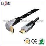 Right Angle HDMI Cable, Supports Resolution up to 1080P, 3D