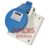 Industrial Socket/IP44/Panel Mounted/Straight