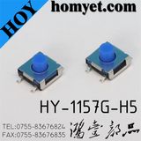 China Factory SMD Tact Switch with 6.2*6.2*5mm Blue Button (HY-1157G-H5)