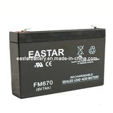 SLA Rechargeable Battery 6V 7ah