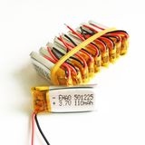 3.7V 110mAh 501225 Lithium Polymer Battery for Headphone Bluetooth
