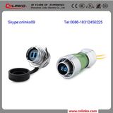 Cnlinko Signal Connectors IP67 Optical Fiber Connector/Metal Fiber Optic Connector