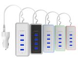 Car Charge Port Smart Charger with 4 USB Ports