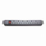 PDU South Africa Plug Socket 6-Way 16A 19-Inch Network Cabinet