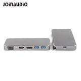 Type C to USB3.0 Dp 1080P VGA Type C Extra Cable Adapter for Pd Data (9.5026)