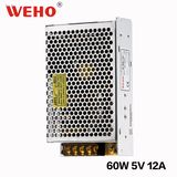 Constant Voltage 110V/ 220V AC to 5V DC 60W SMPS