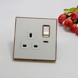 2018 New Model One Gang Switched Socket with Neon