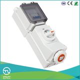 IP67 Female Socket with Interlock & Switch & DIN Installation Rail