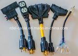 Power Sjtw Triple Tap Extension Cord 12 AWG (Black) and Free 6 Feet