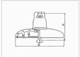 Suspension Glass Insulator U70b, U120b, U160b
