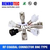 Right Angle PCB RF Jack Plastic Female Connectors BNC