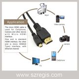 Gold-Plated Coaxial Male to Male Micro HDMI to HDMI Cable