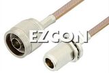 N Male to N Female Bulkhead Cable