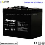 Best Price AGM Battery with Ce, IEC, UL 12V75ah
