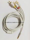 3.5mm Stereo Plug to 3RCA Plug Cable, AV Cable