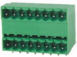 PCB Pluggable Terminal Block Connector 5.0mm Female Bent Dual Row