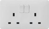 Ce/TUV/BV Certified BS Double 13A Switched Socket