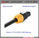 High Quality Gold Plated Powercon/3pin Power Connector for LED Screen