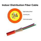 Soft Indoor Optical Fiber Cable Multimode 4/8/12 Fiber