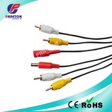 Power Audio Video Camera Cable with 2RCA+DC Connector (pH6-1602)
