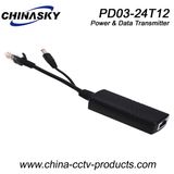 DC12V 10/100Mbps IP Camera Power Data Poe Splitter (PD03-24T12)