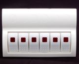 Marine Boat Bridge Control Rocker Switch Panel with Breaker 8 Gang