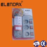 Hot Sale Extension Multiple 3 Way Electrical Extension Individual Switch Power Socket 3m (E6003EIS)